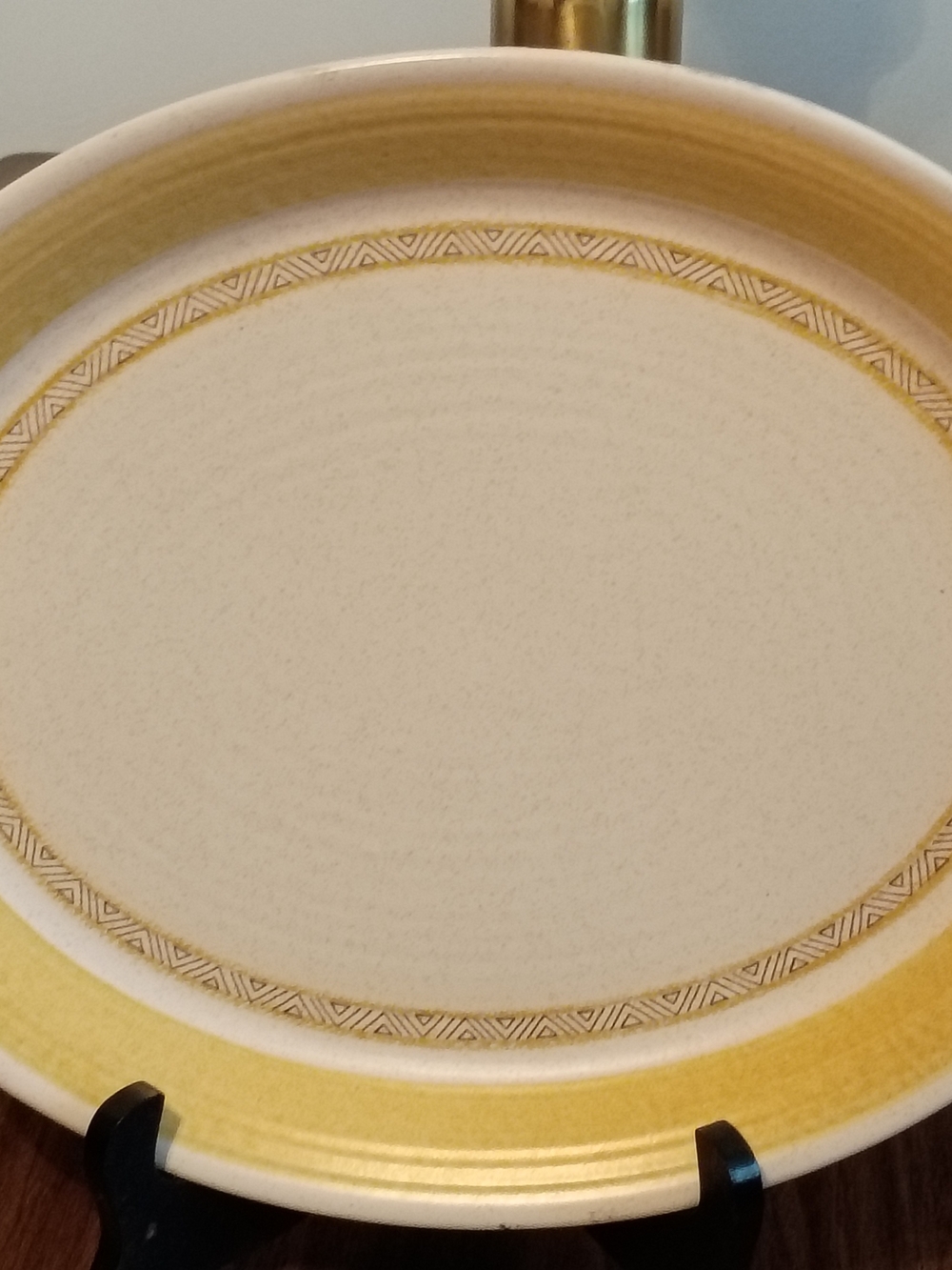 Vintage Franciscan Earthenware Hacienda Gold 14” x 11 1/4” Oval Platter 1960s